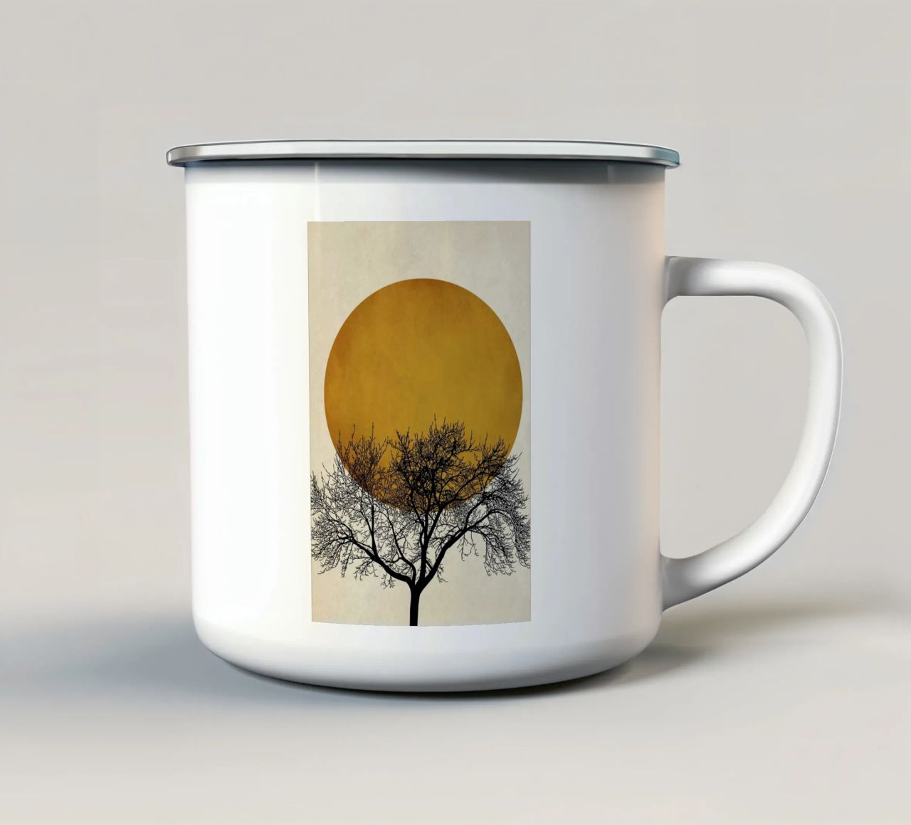 Wintermorgen tazza in smalto da Kubistika