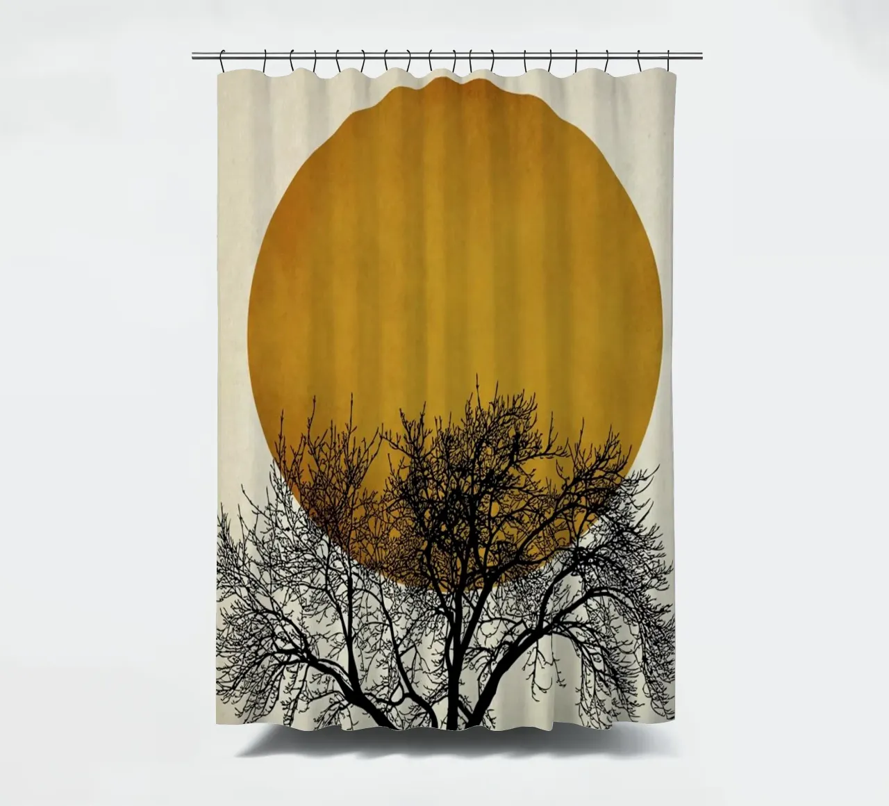 Wintermorgen shower curtain by Kubistika