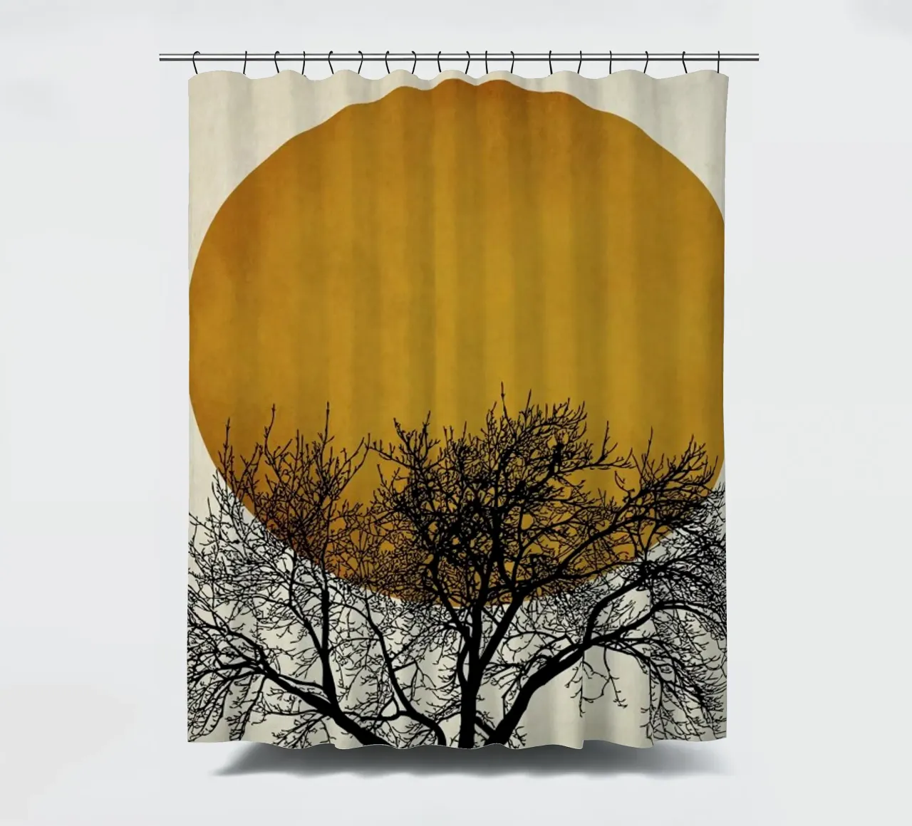 Wintermorgen shower curtain by Kubistika