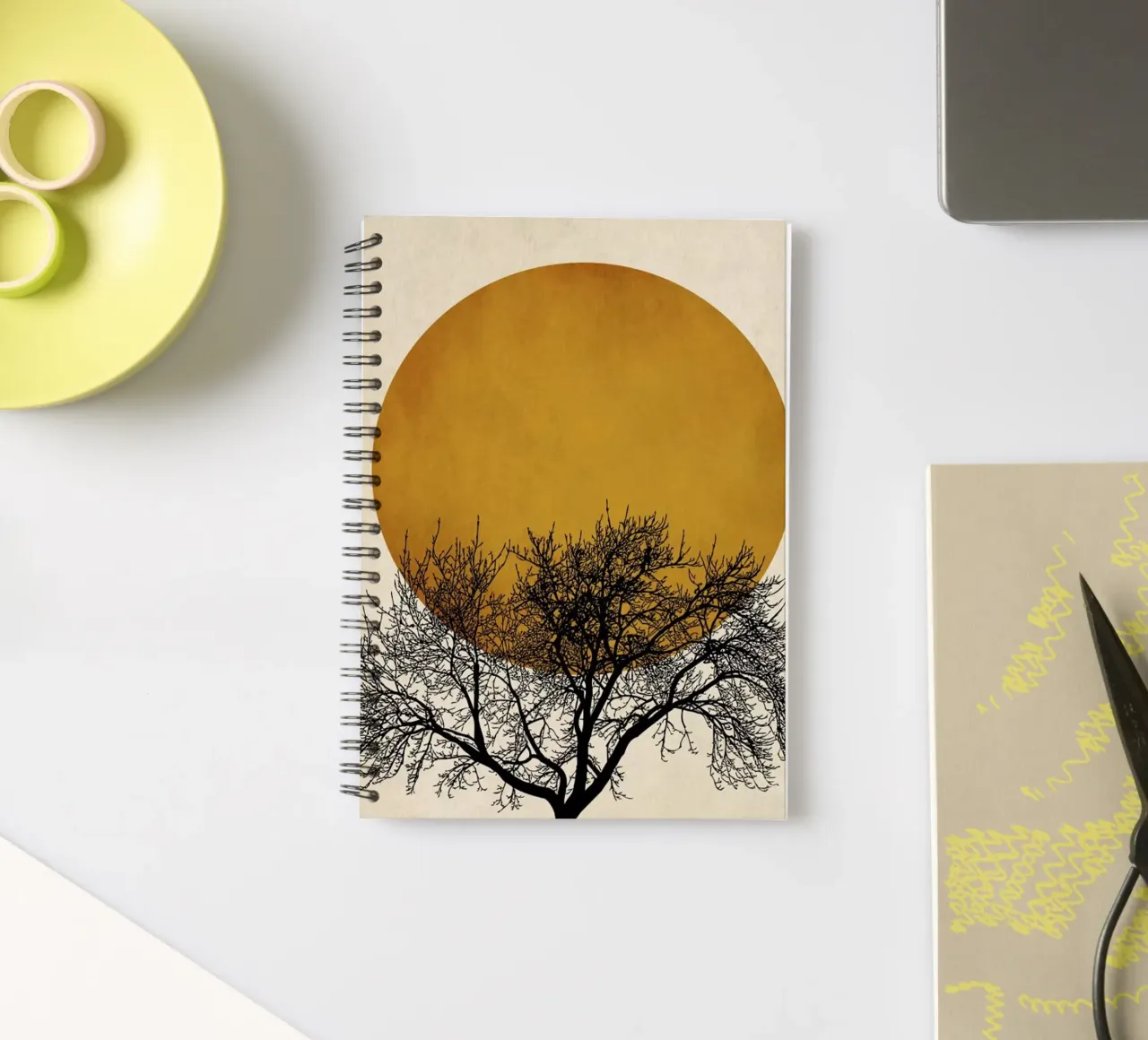 Wintermorgen spiral notebook by Kubistika