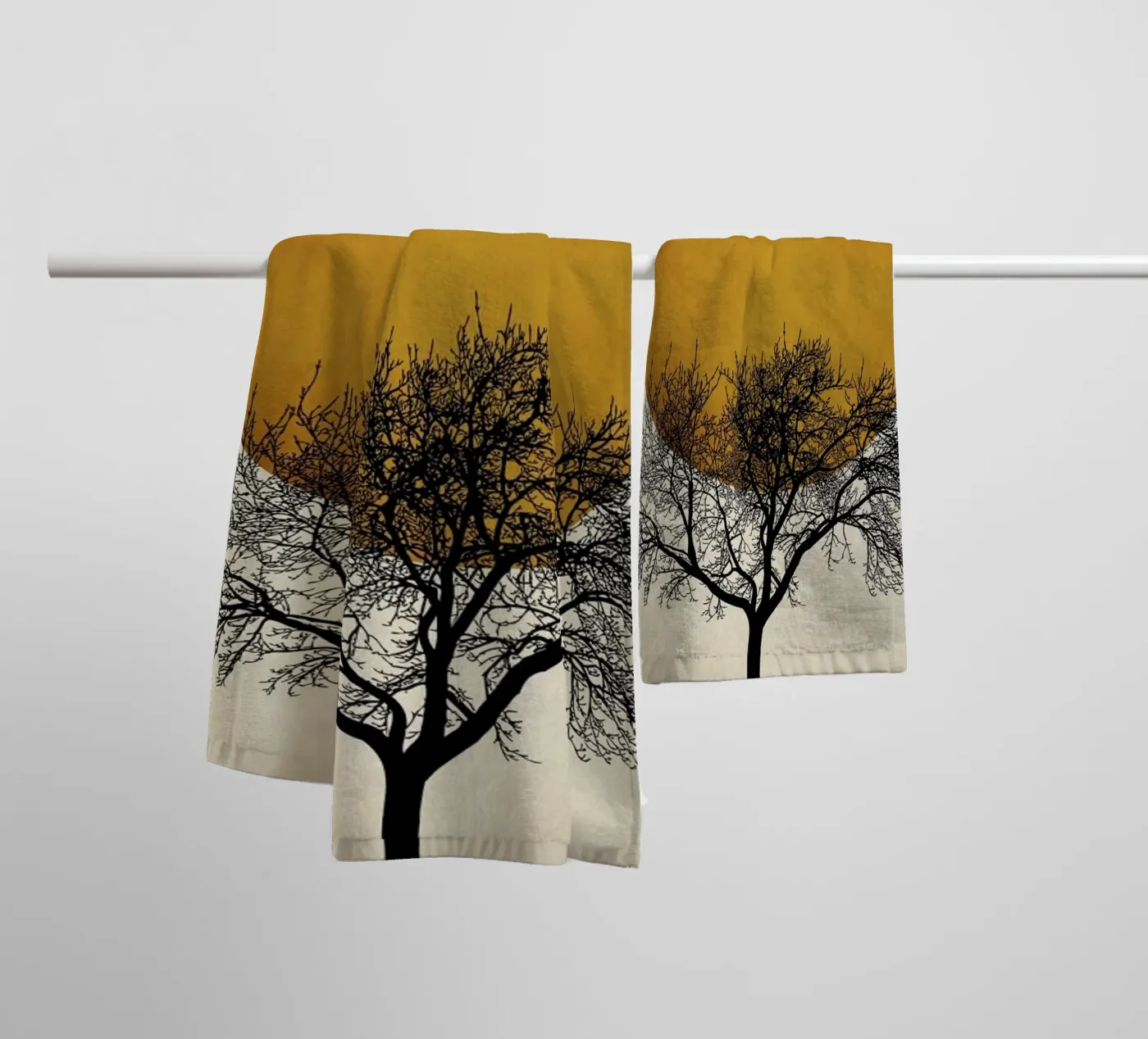 Wintermorgen badhanddoek van Kubistika