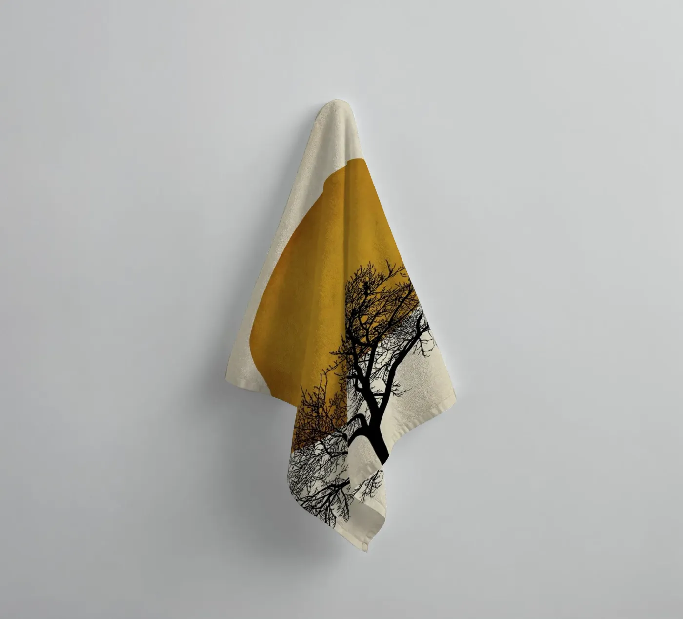 Wintermorgen badhanddoek van Kubistika