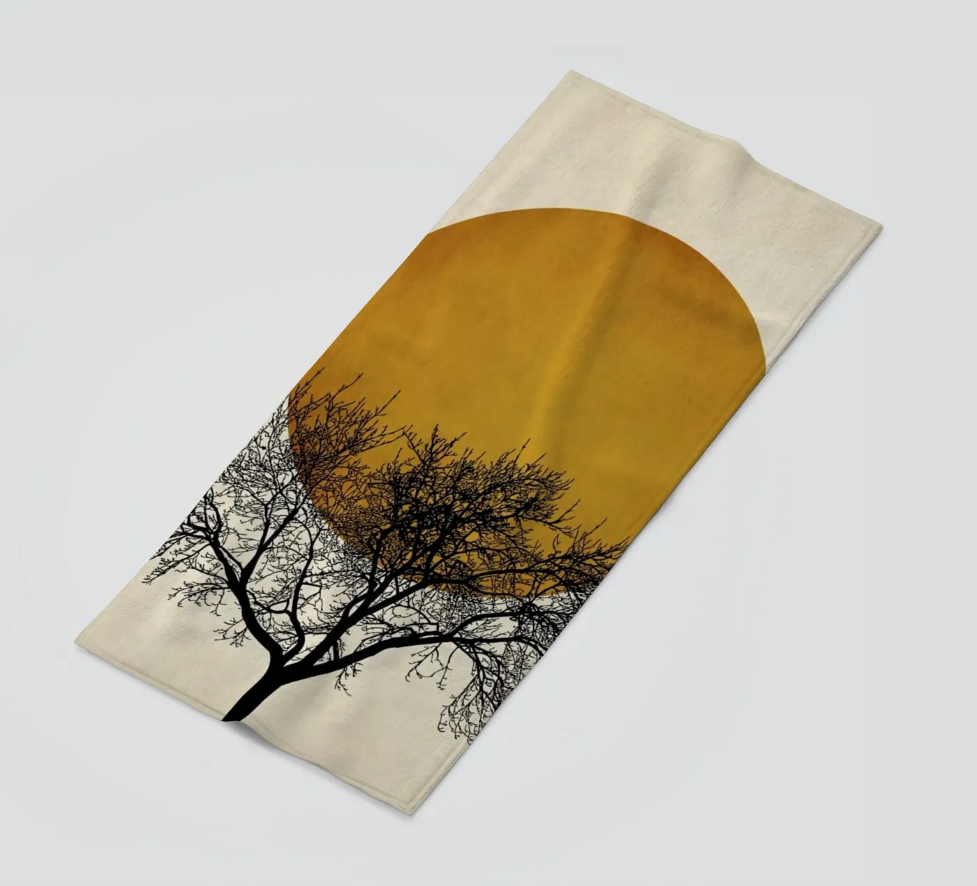 Wintermorgen strandhanddoek van Kubistika