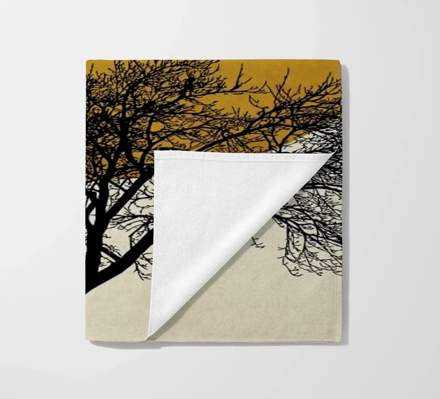 Wintermorgen strandhanddoek van Kubistika