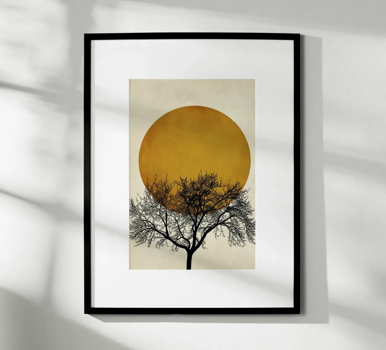 Wintermorgen poster with aluminum frame by Kubistika