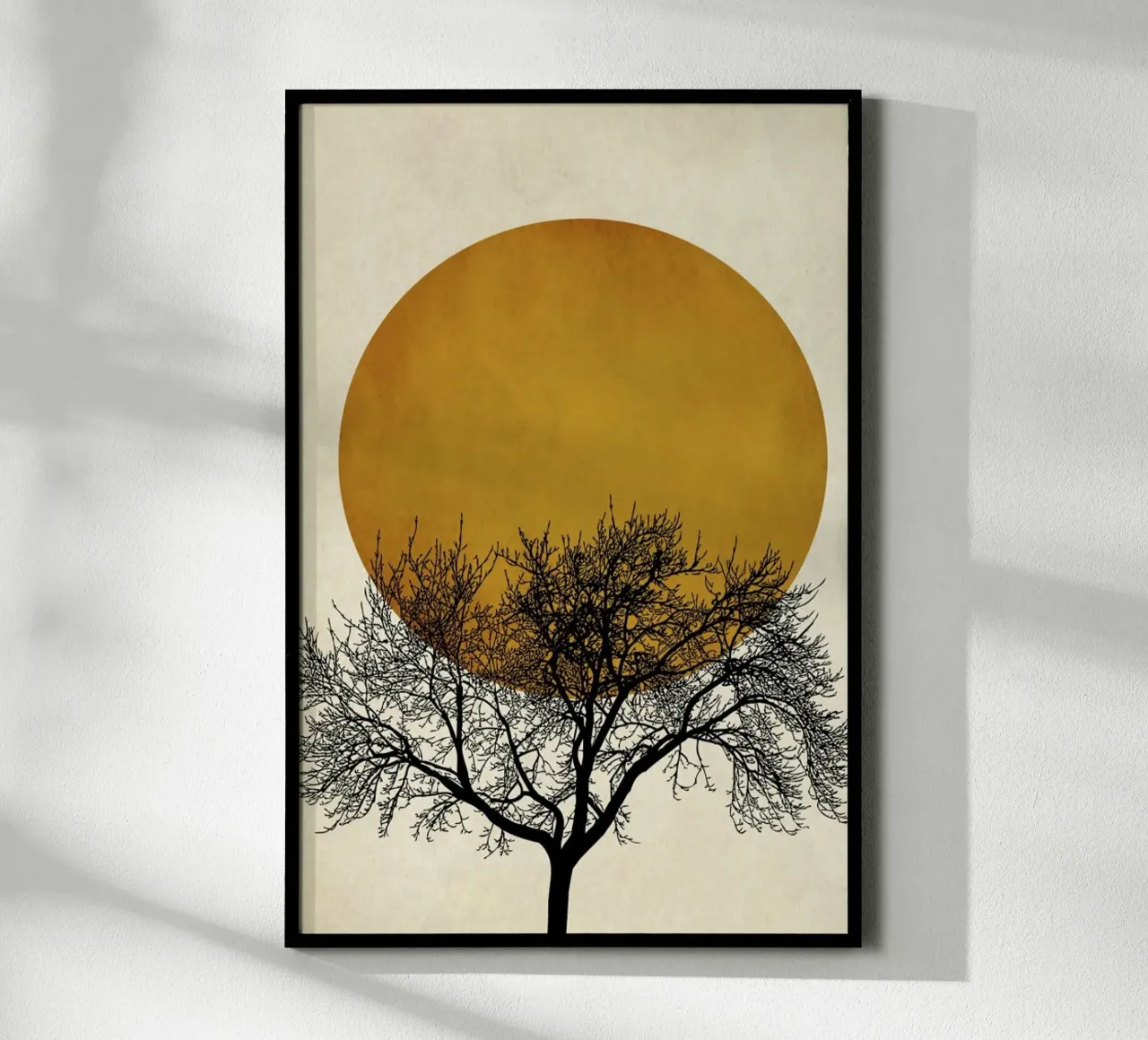 Wintermorgen poster with aluminum frame by Kubistika