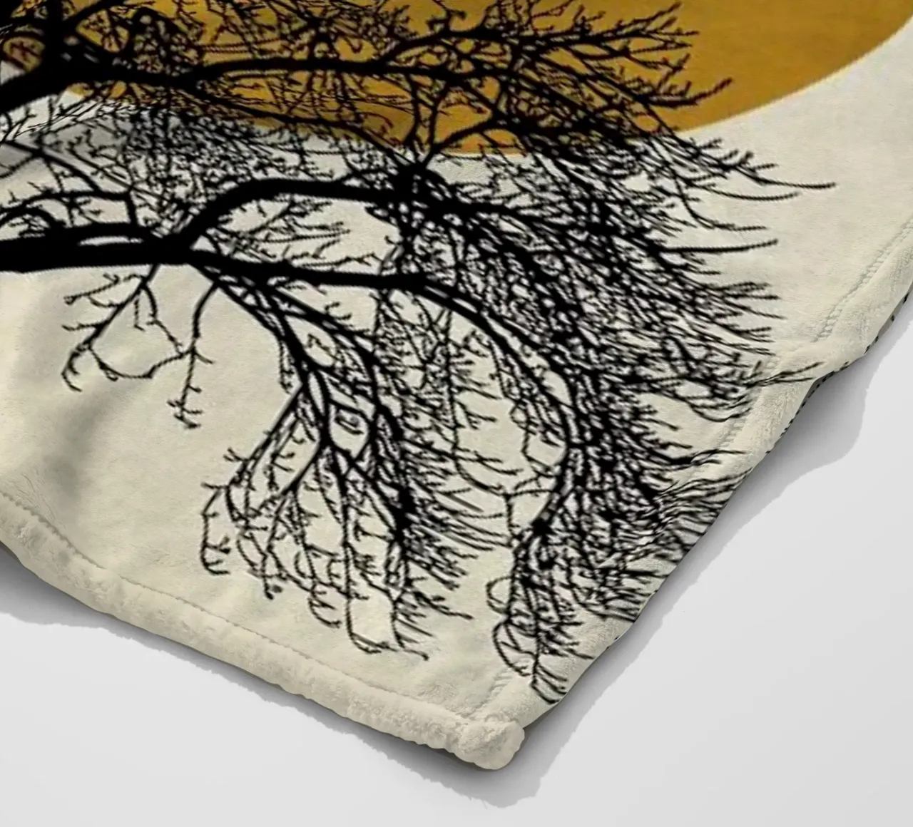 Wintermorgen fleece blanket by Kubistika