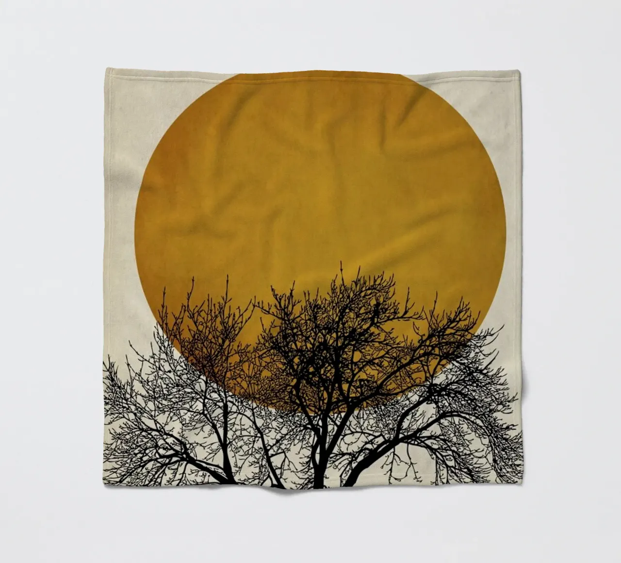 Wintermorgen fleece blanket by Kubistika