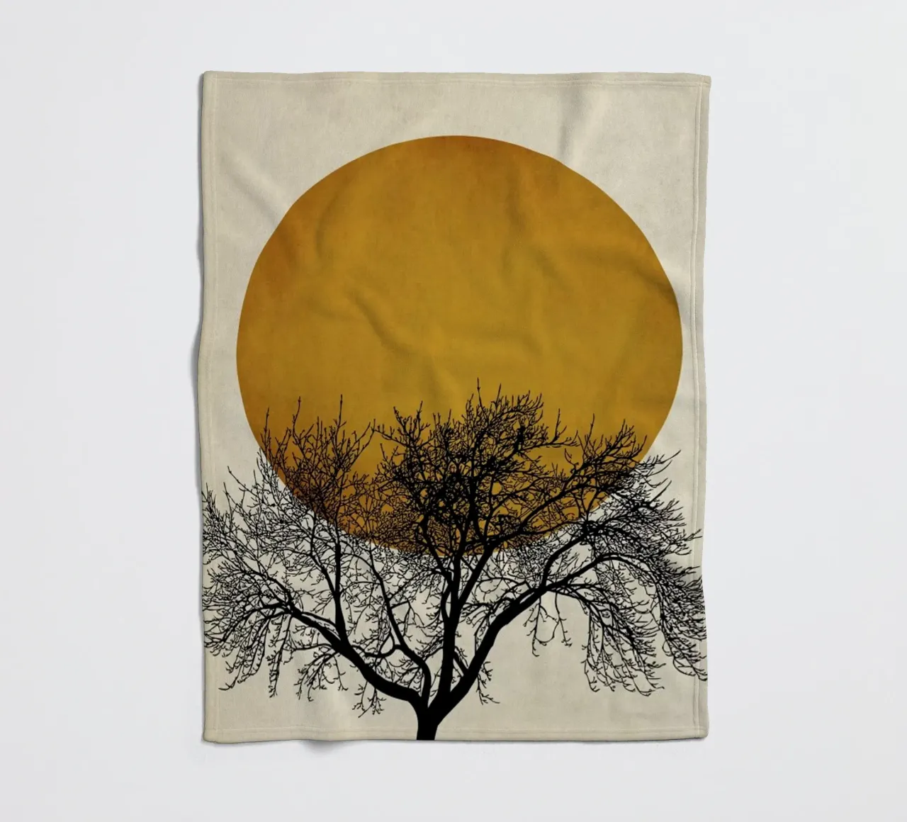 Wintermorgen fleece blanket by Kubistika