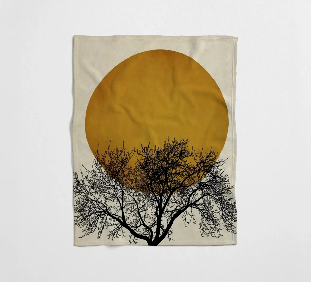 Wintermorgen fleece blanket by Kubistika