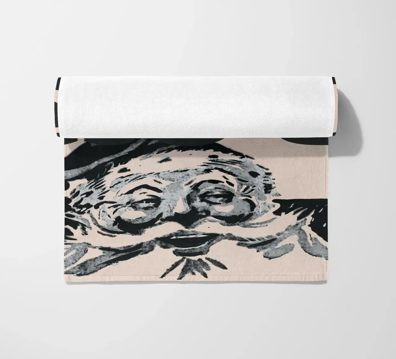 Retro Christmas Santa Print - „do it for the Ho’s” Poster telo mare da ChristmasMooodz