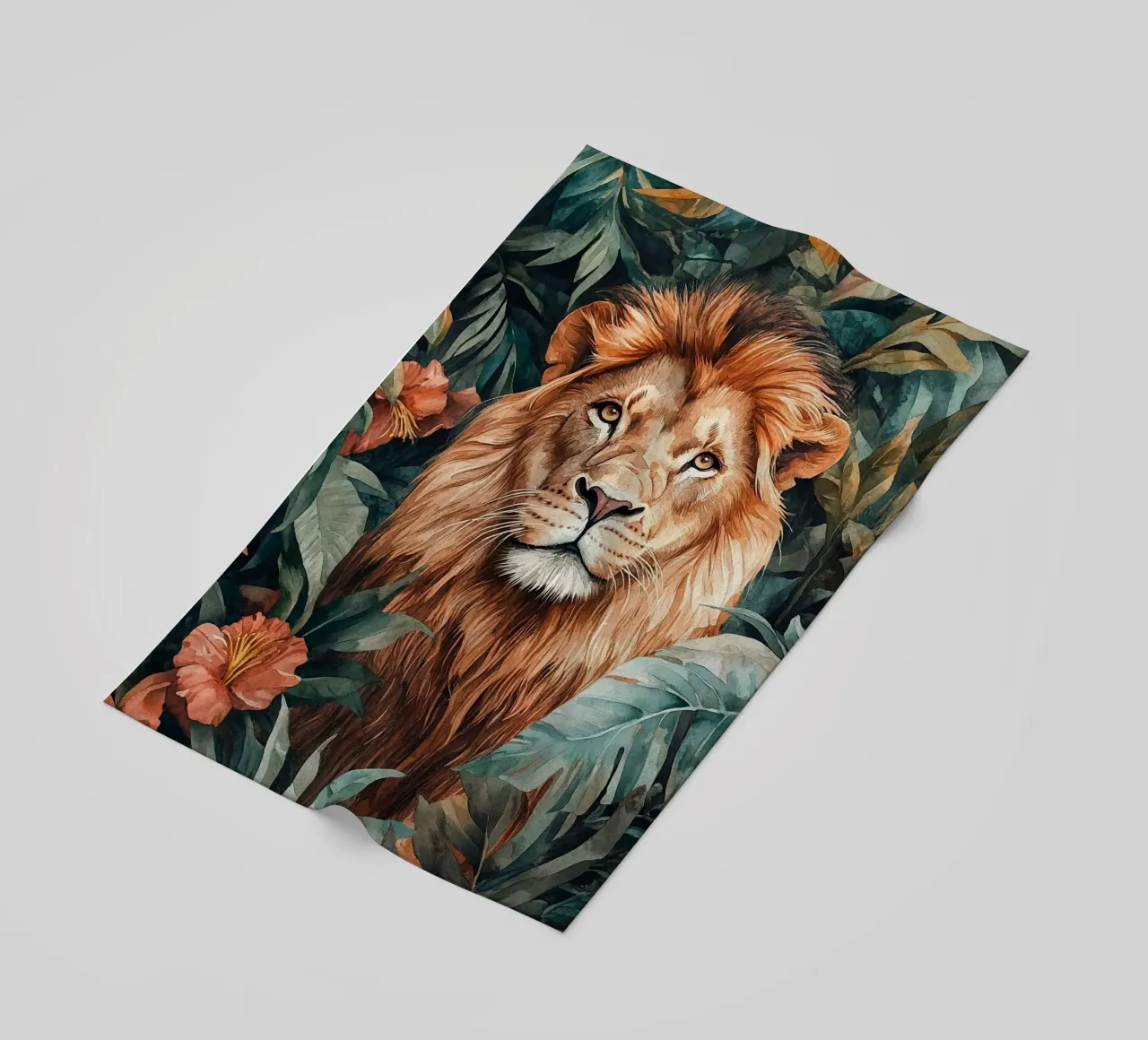 Lion Forest Leaves telo mare da Mateo