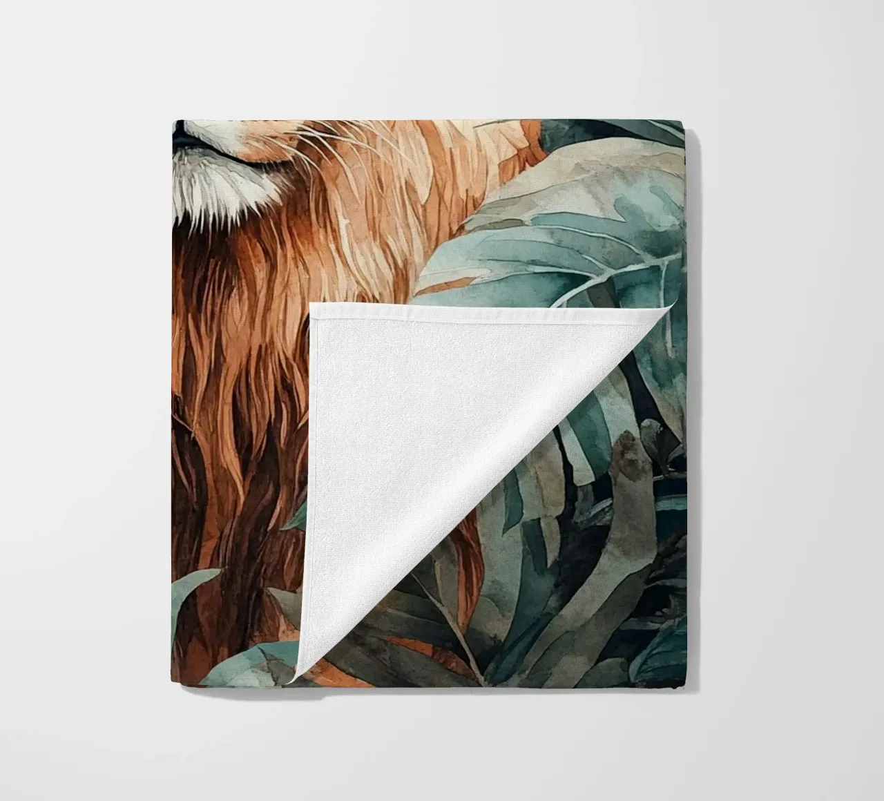 Lion Forest Leaves telo mare da Mateo
