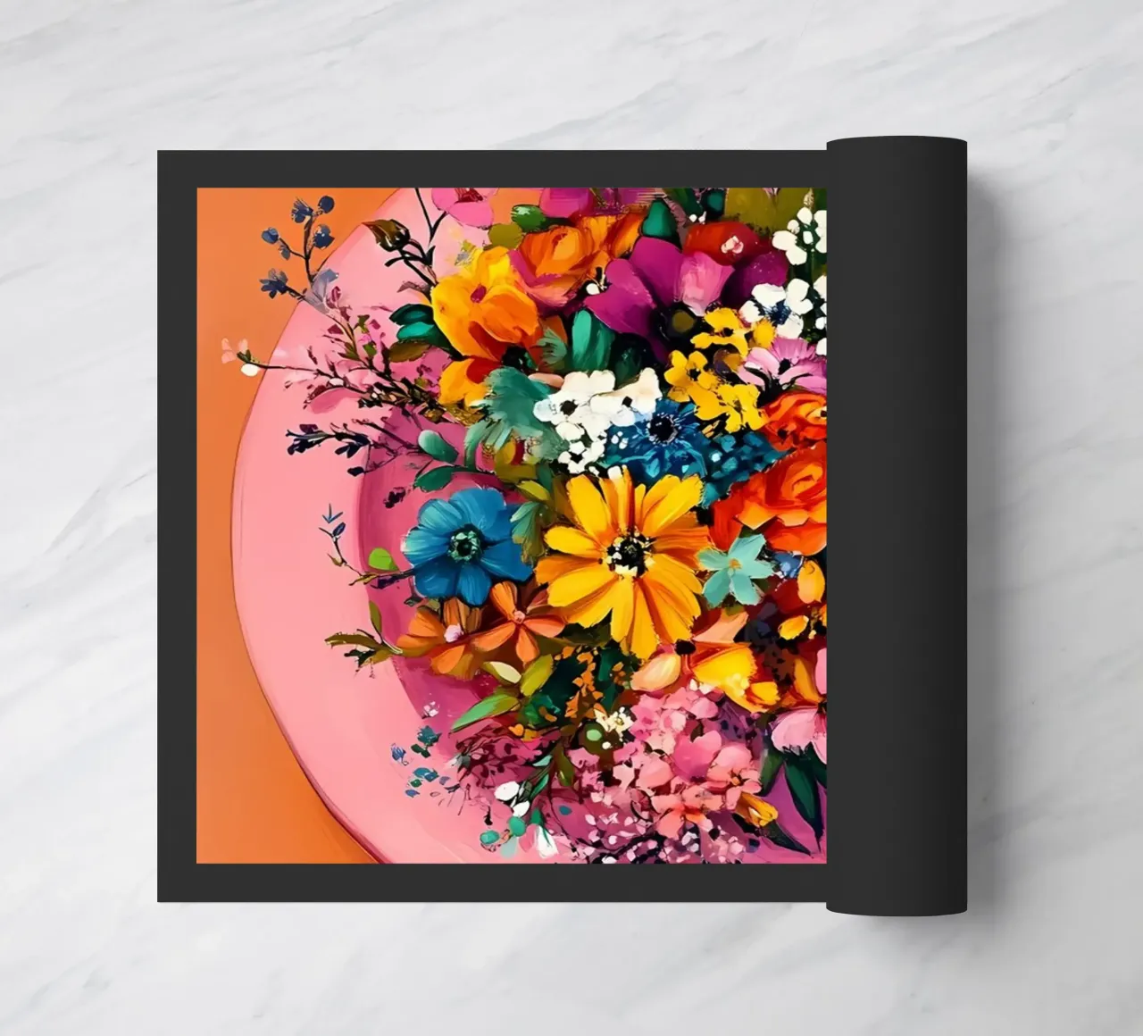 Bon Appetit, Fiori nel piatto zerbino da IamHomeStudio