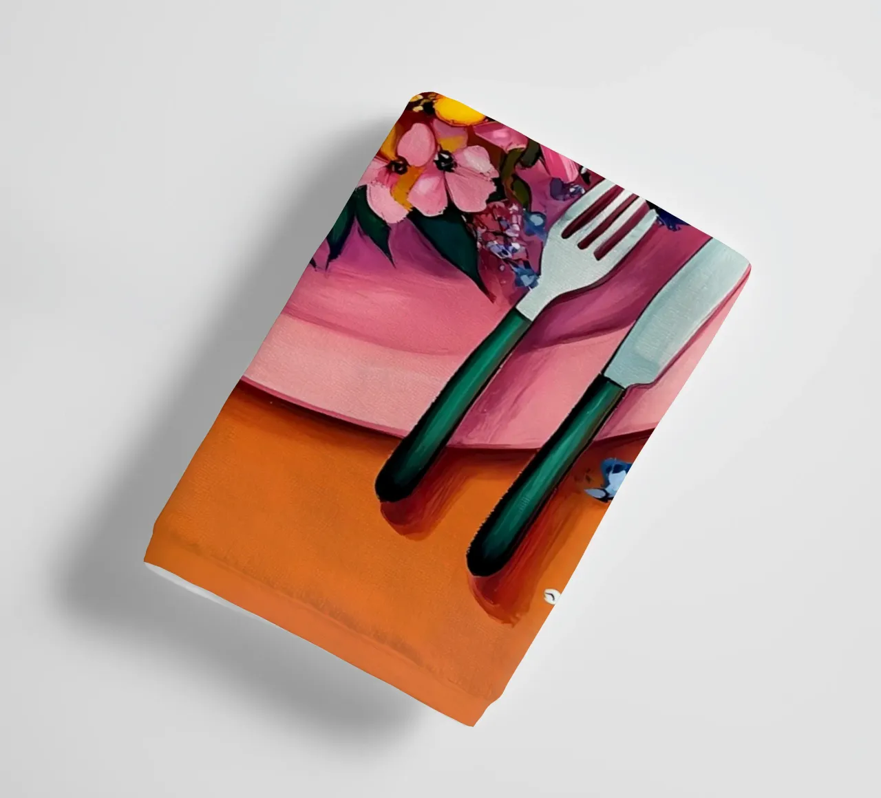 Bon Appetit, Fiori nel piatto asciugamano da bagno da IamHomeStudio