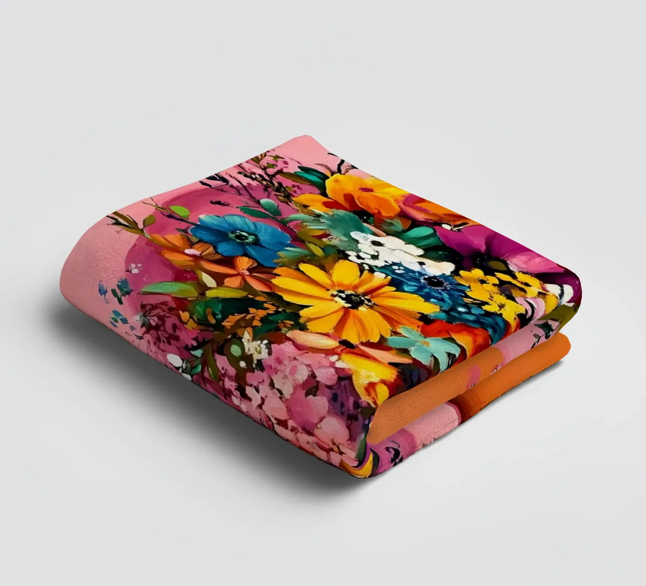 Bon Appetit, Fiori nel piatto asciugamano da bagno da IamHomeStudio