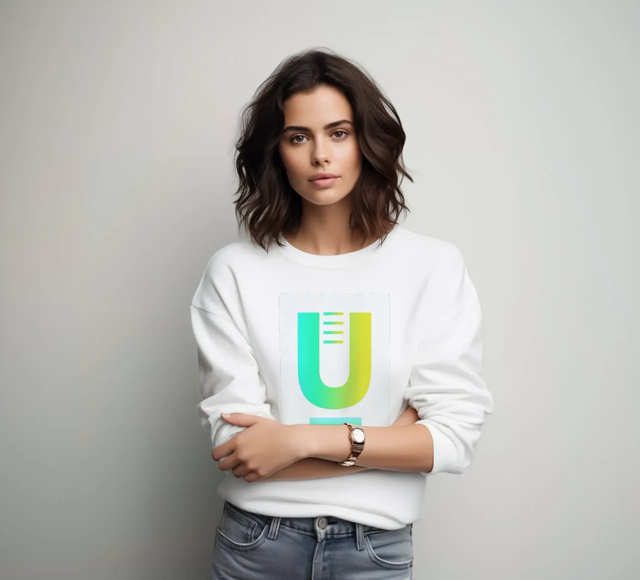 U sweatshirt by The Wall Shop