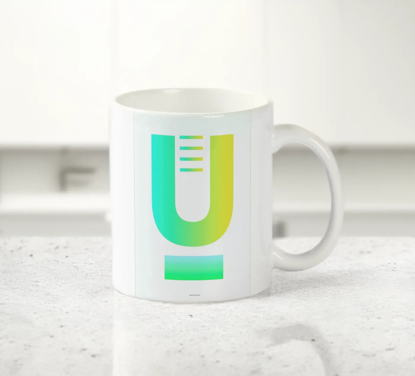 U ceramic mug by The Wall Shop