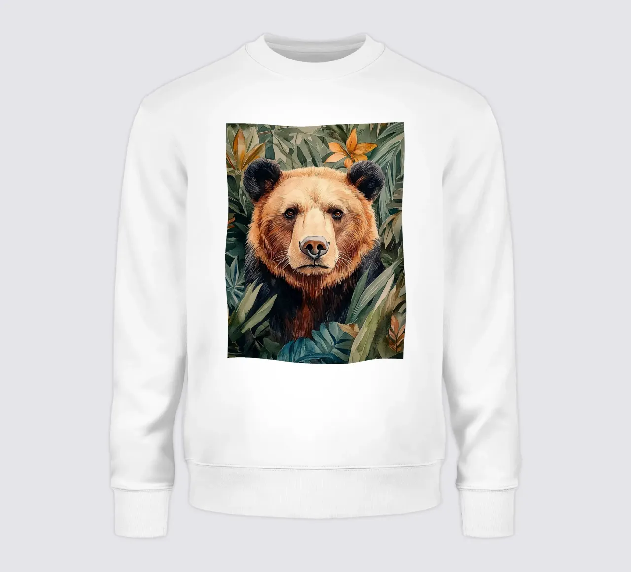 Bear Forest Leaves felpa da Mateo