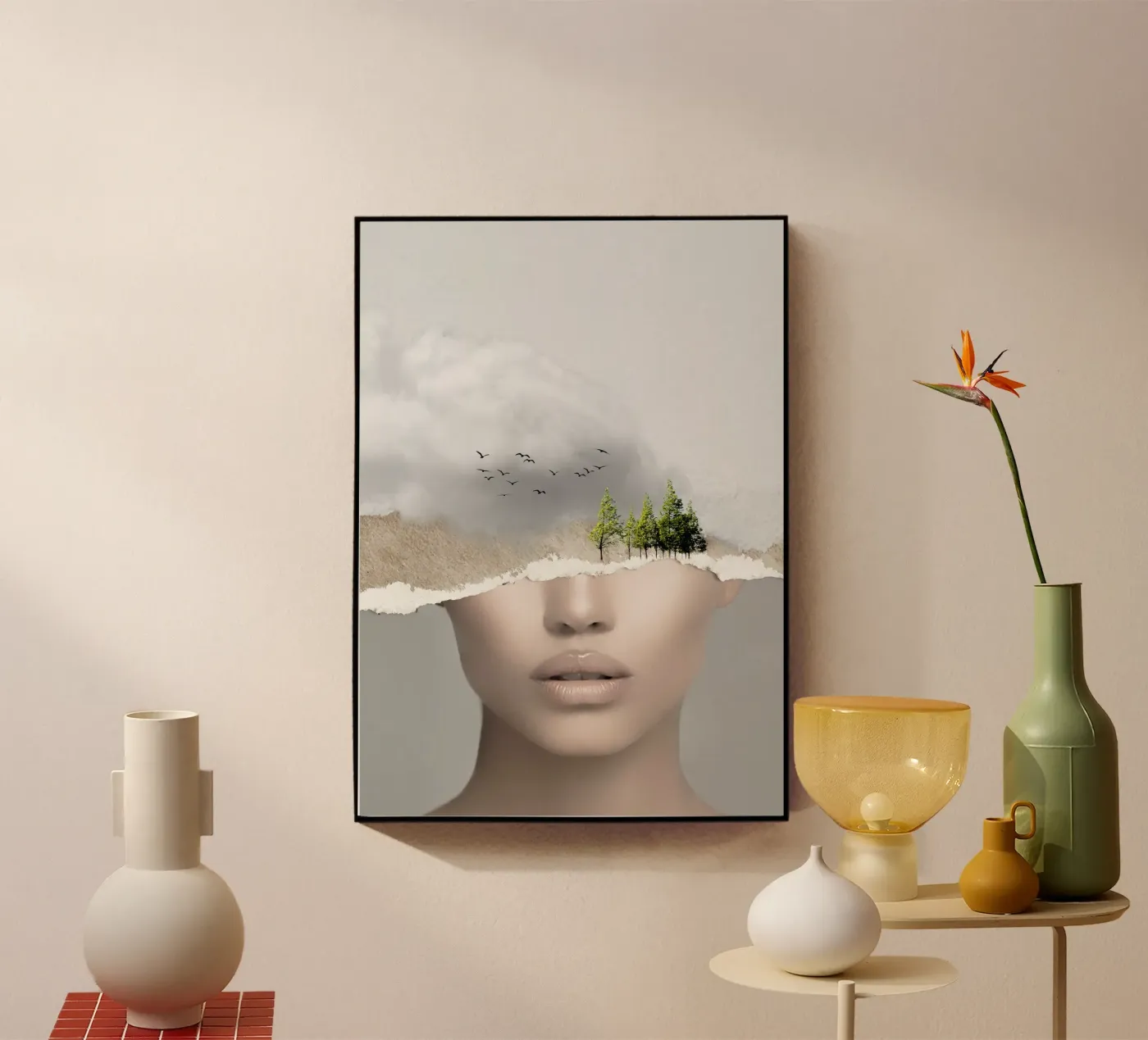 MINIMAL COLLAGE SILENCE3 plexiglass da dada22
