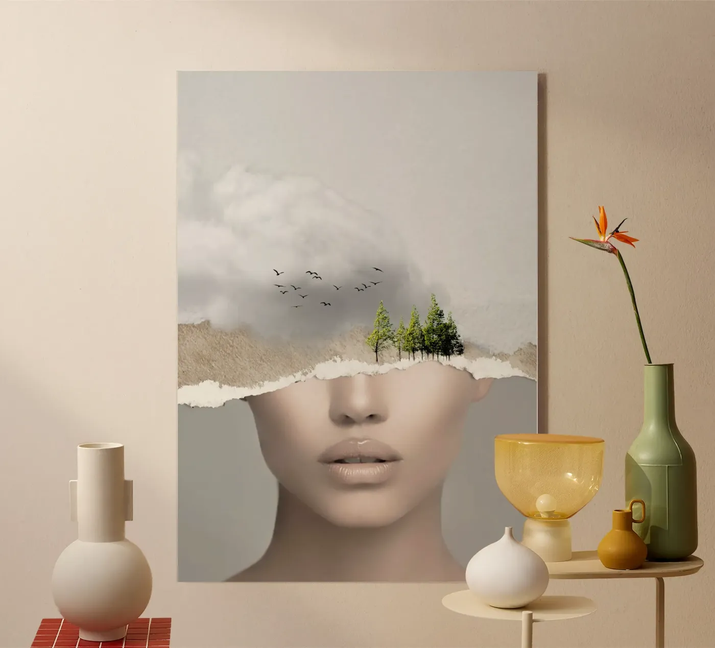 MINIMAL COLLAGE SILENCE3 plexiglass da dada22
