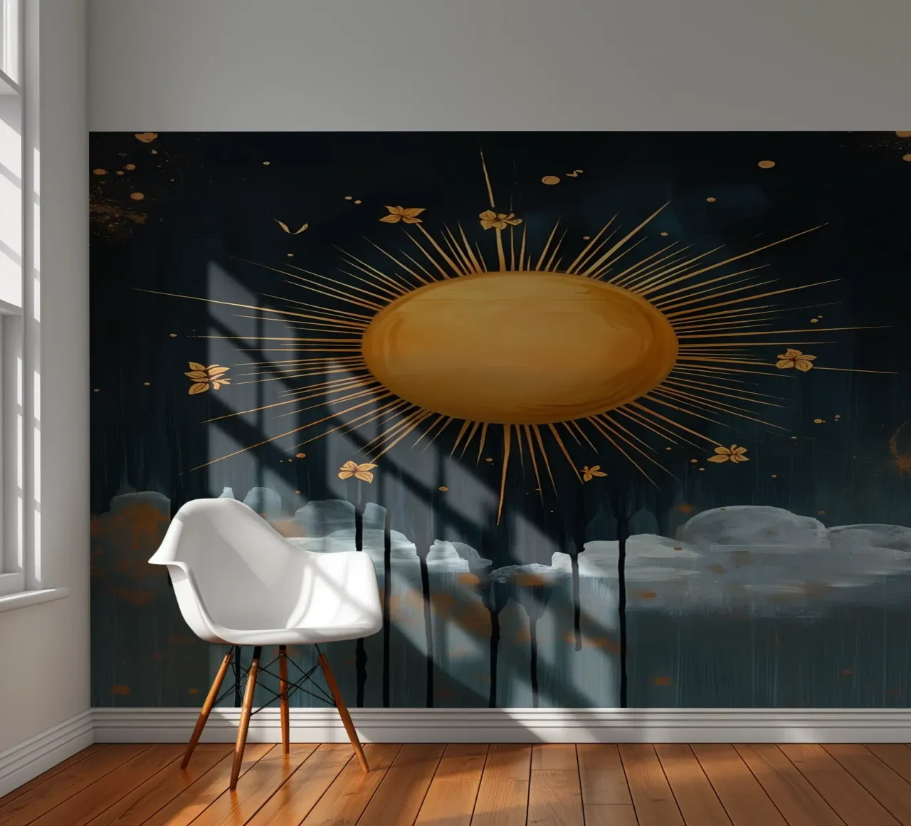 Celestial Sun and Clouds photo wallpaper by IamHomeStudio