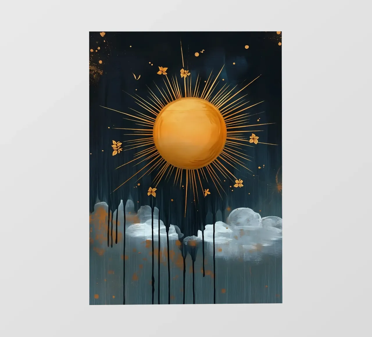 Sole e nuvole celesti telo in pvc da IamHomeStudio
