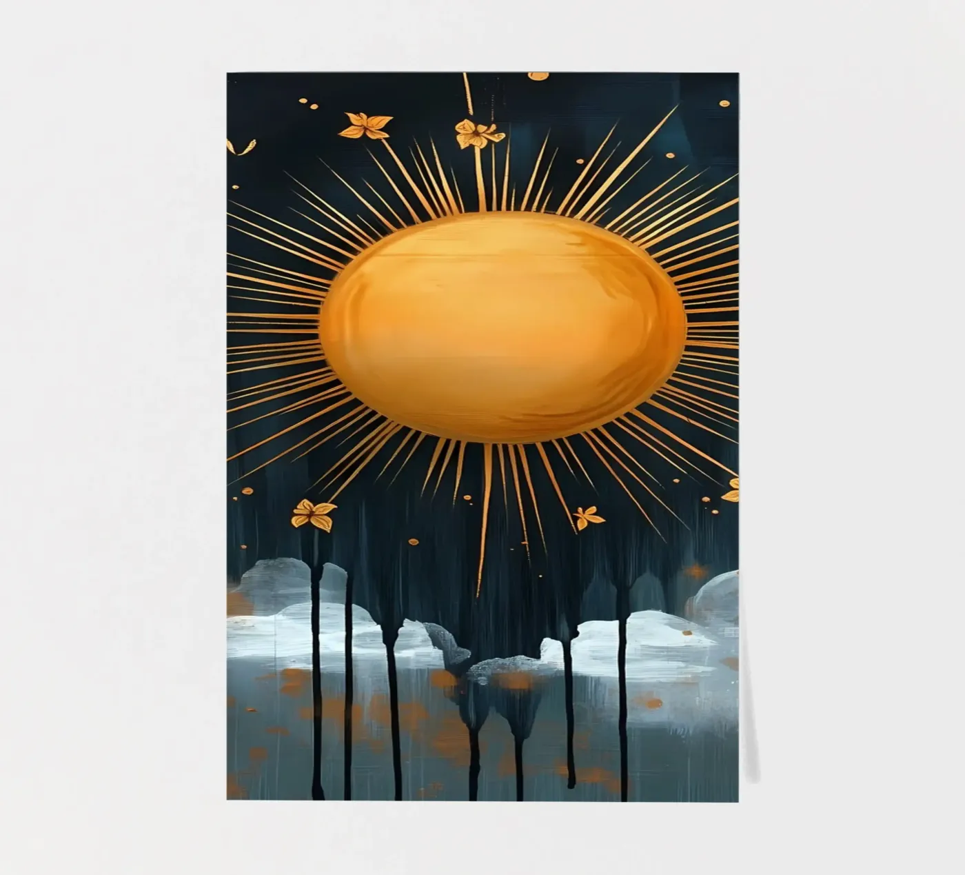 Celestial Sun and Clouds sticker sheet by IamHomeStudio