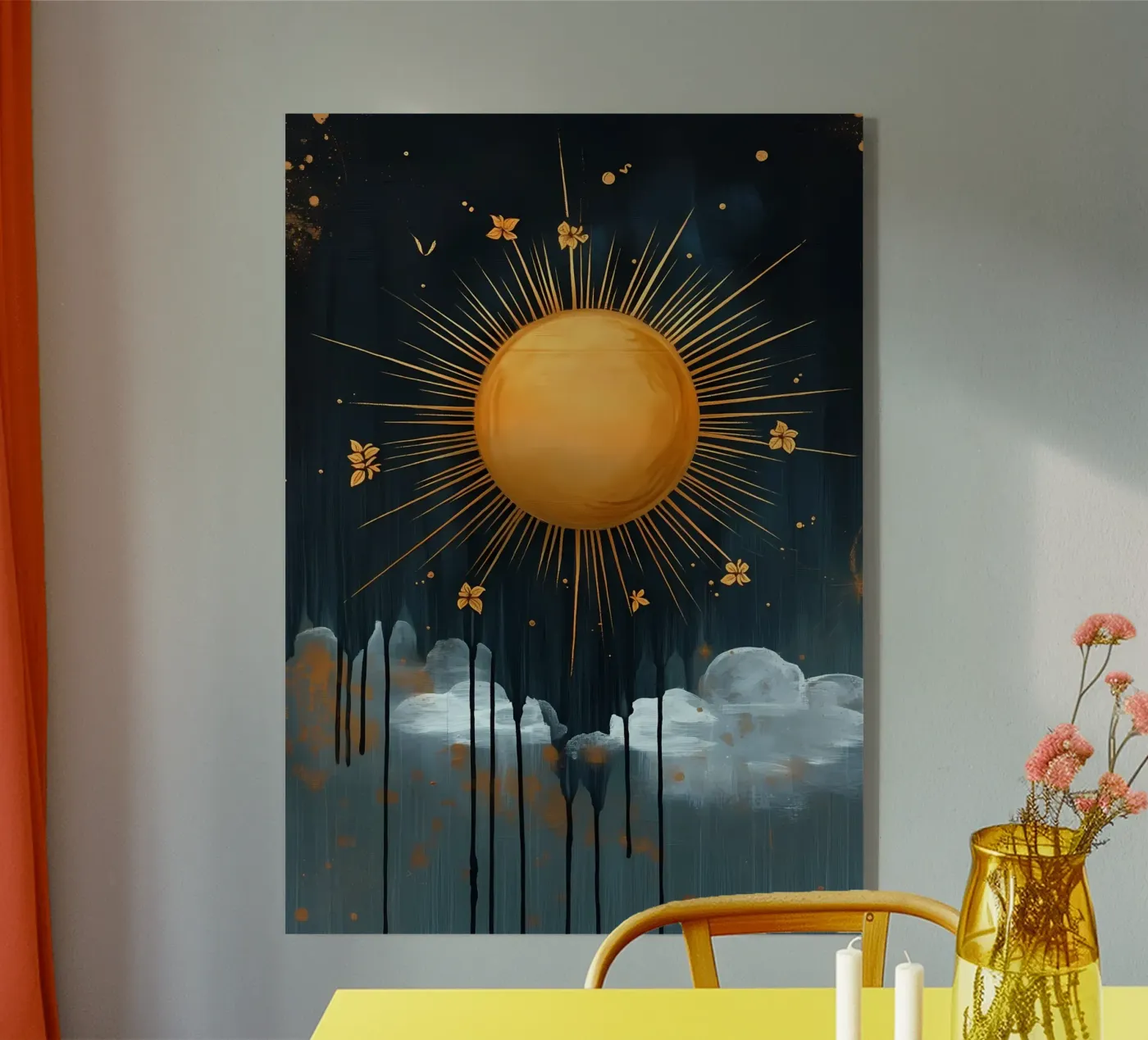 Sole e nuvole celesti plexiglass da IamHomeStudio