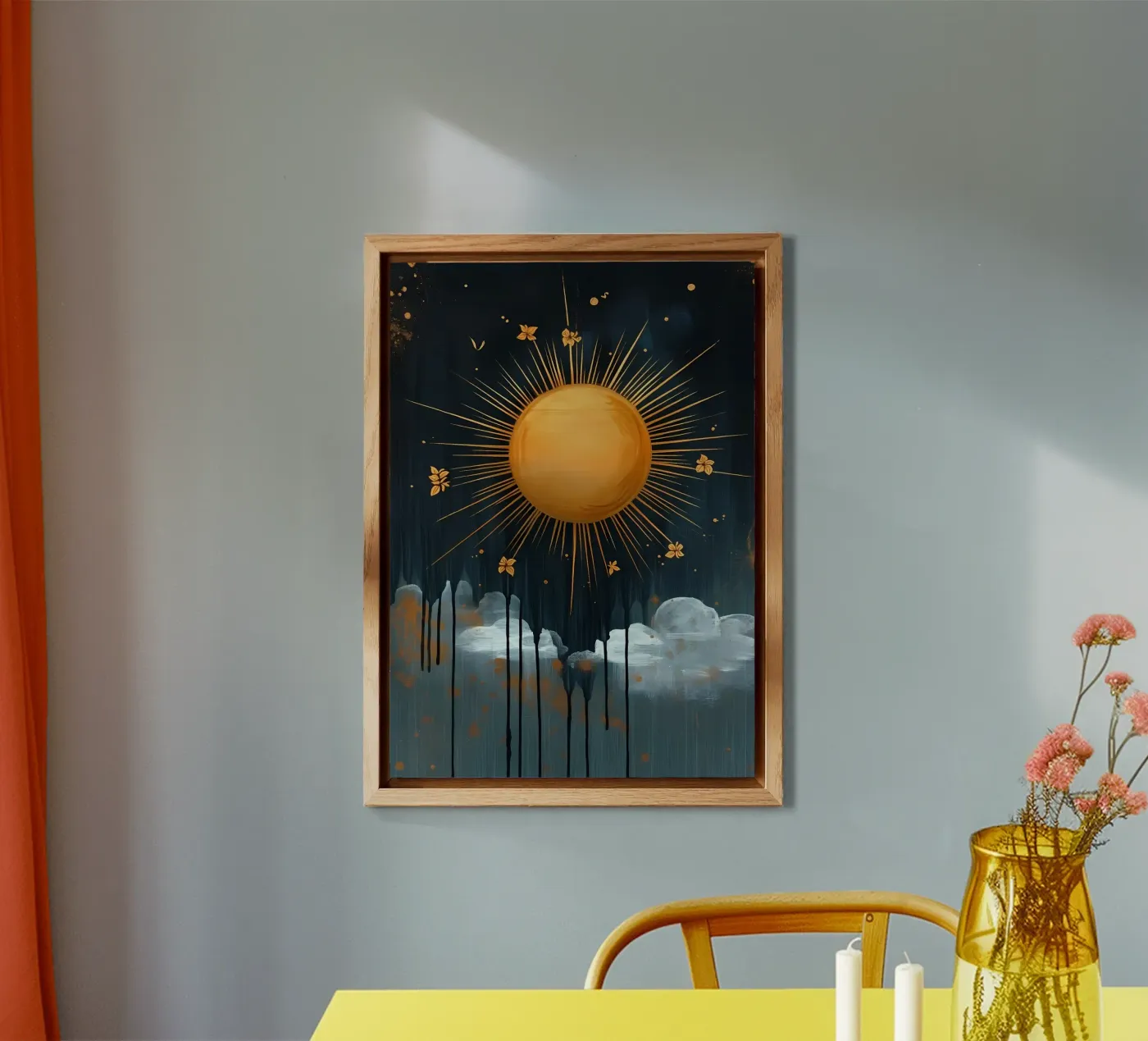 Sole e nuvole celesti alluminio dibond da IamHomeStudio