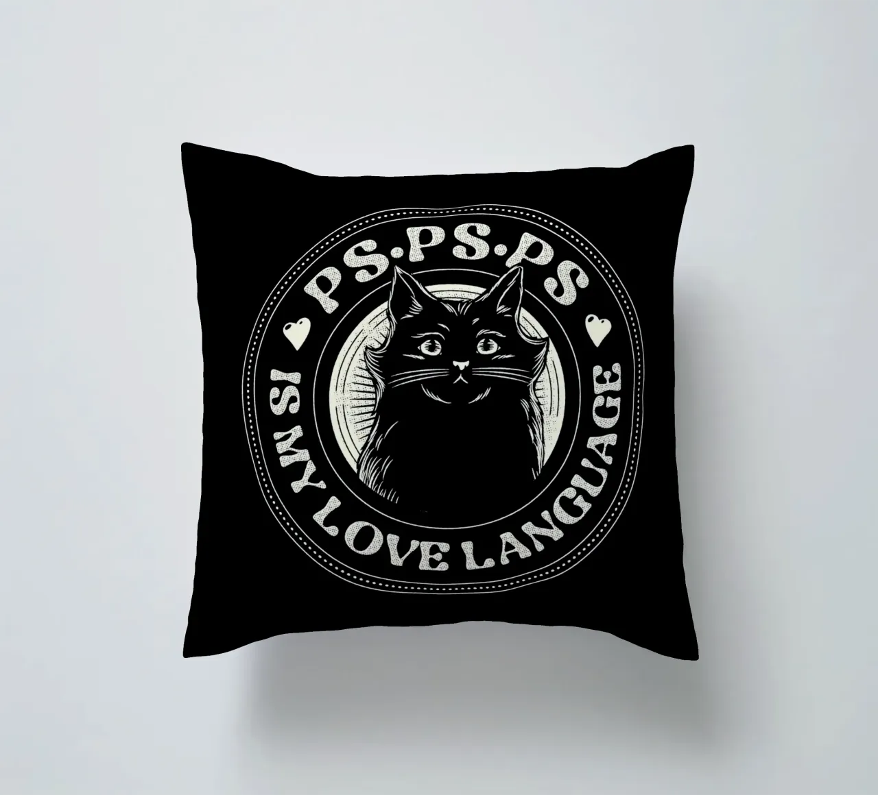 PSPSPS è il mio linguaggio d'amore gatto cuscino da Tobe Fonseca