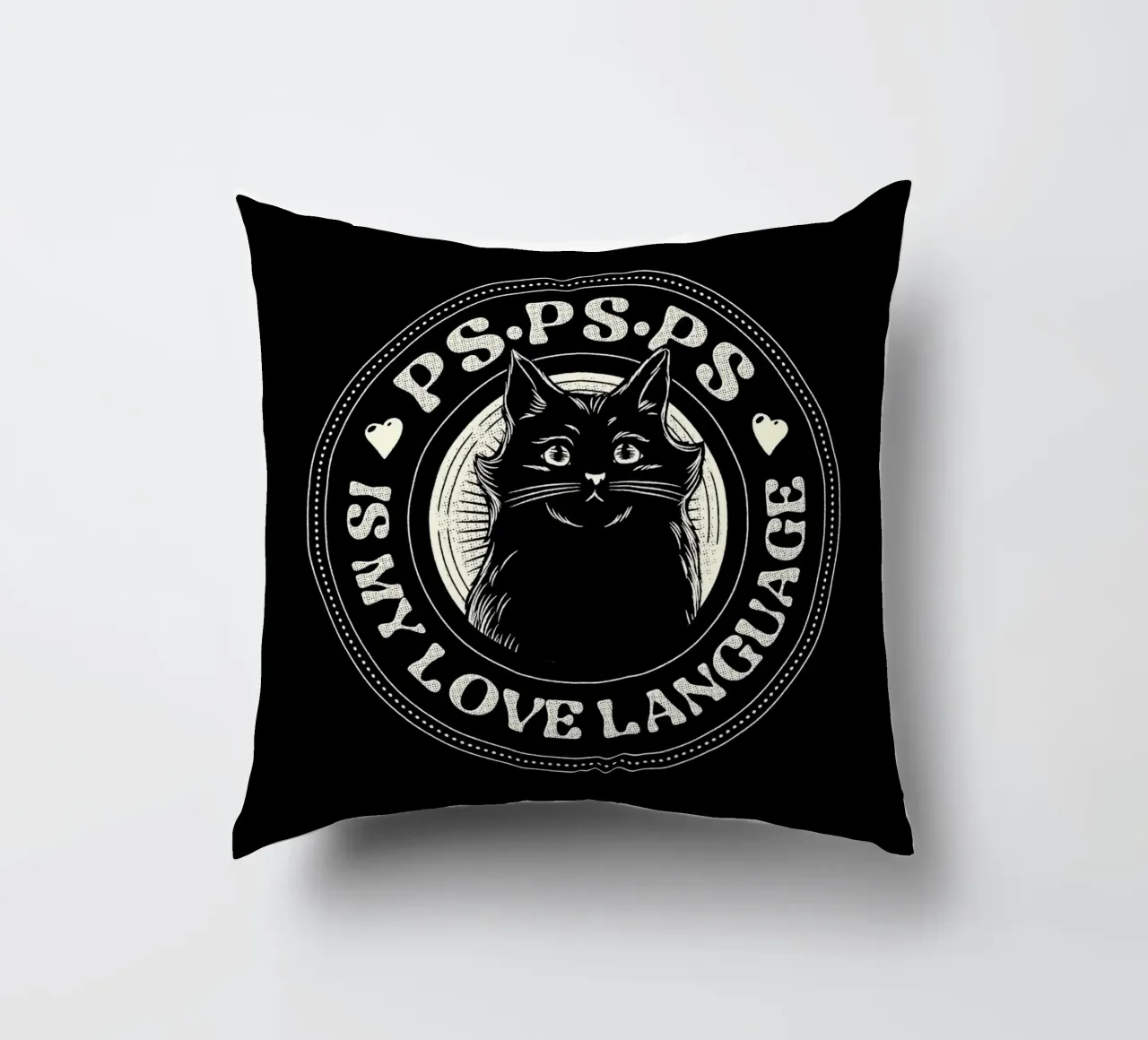PSPSPS è il mio linguaggio d'amore gatto cuscino da Tobe Fonseca
