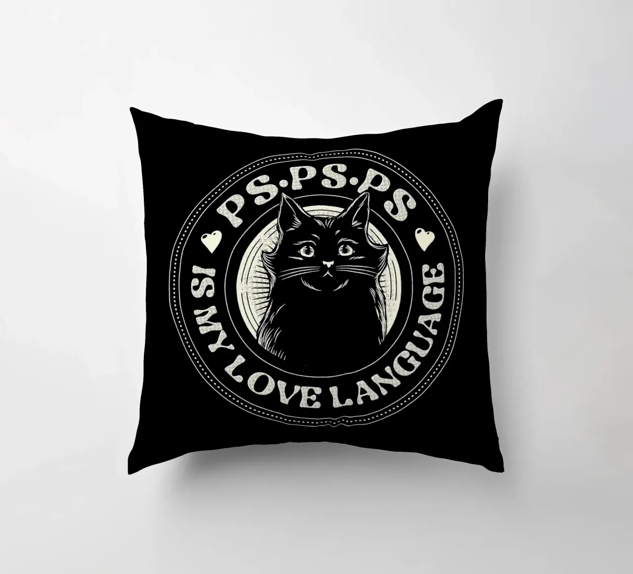 PSPSPS è il mio linguaggio d'amore gatto cuscino da Tobe Fonseca
