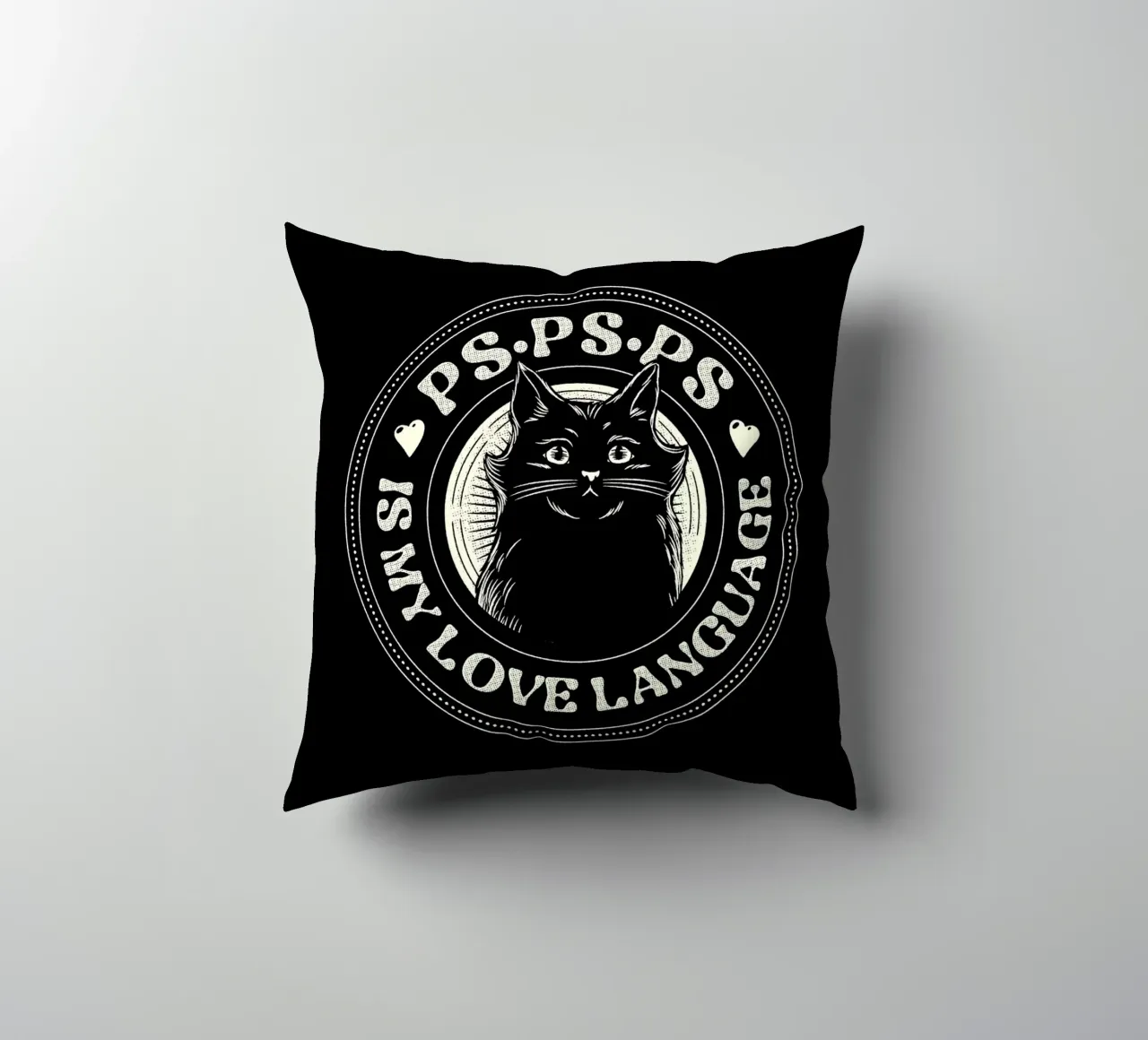 PSPSPS è il mio linguaggio d'amore gatto cuscino da Tobe Fonseca