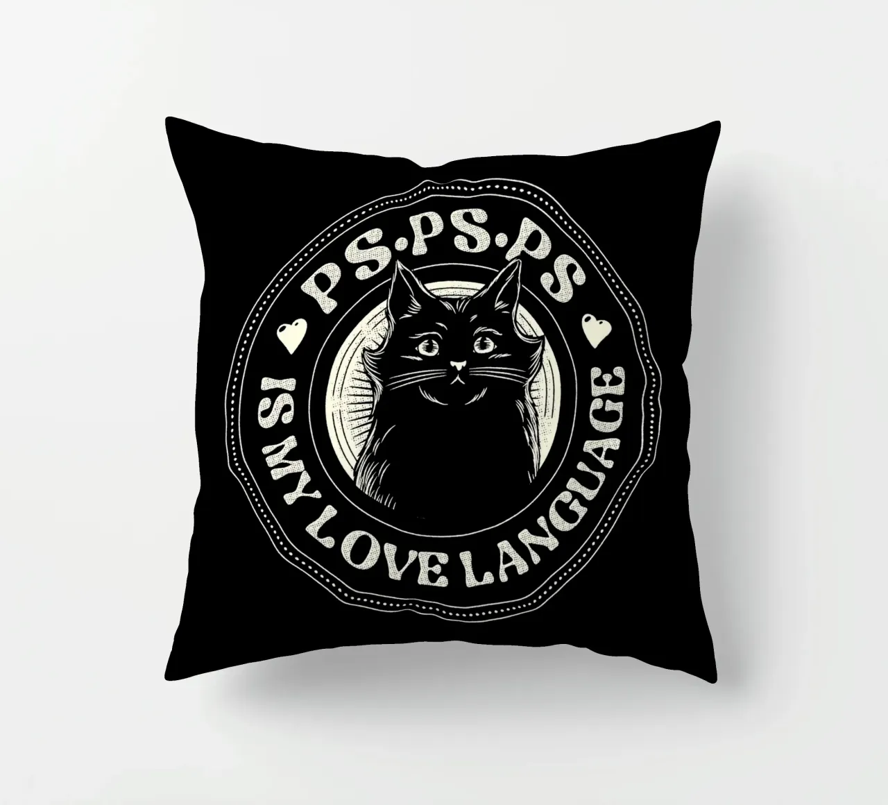 PSPSPS è il mio linguaggio d'amore gatto cuscino da Tobe Fonseca