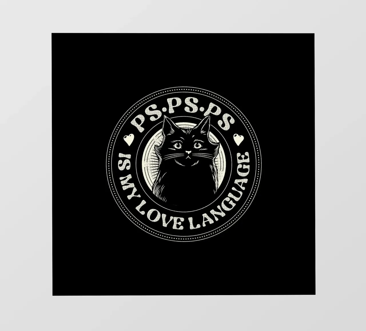 PSPSPS è il mio linguaggio d'amore gatto pellicola backlit da Tobe Fonseca