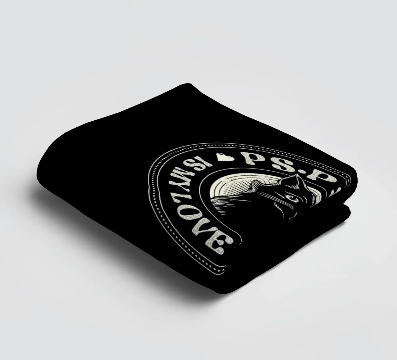 PSPSPS Is My Love Language Cat towel by Tobe Fonseca