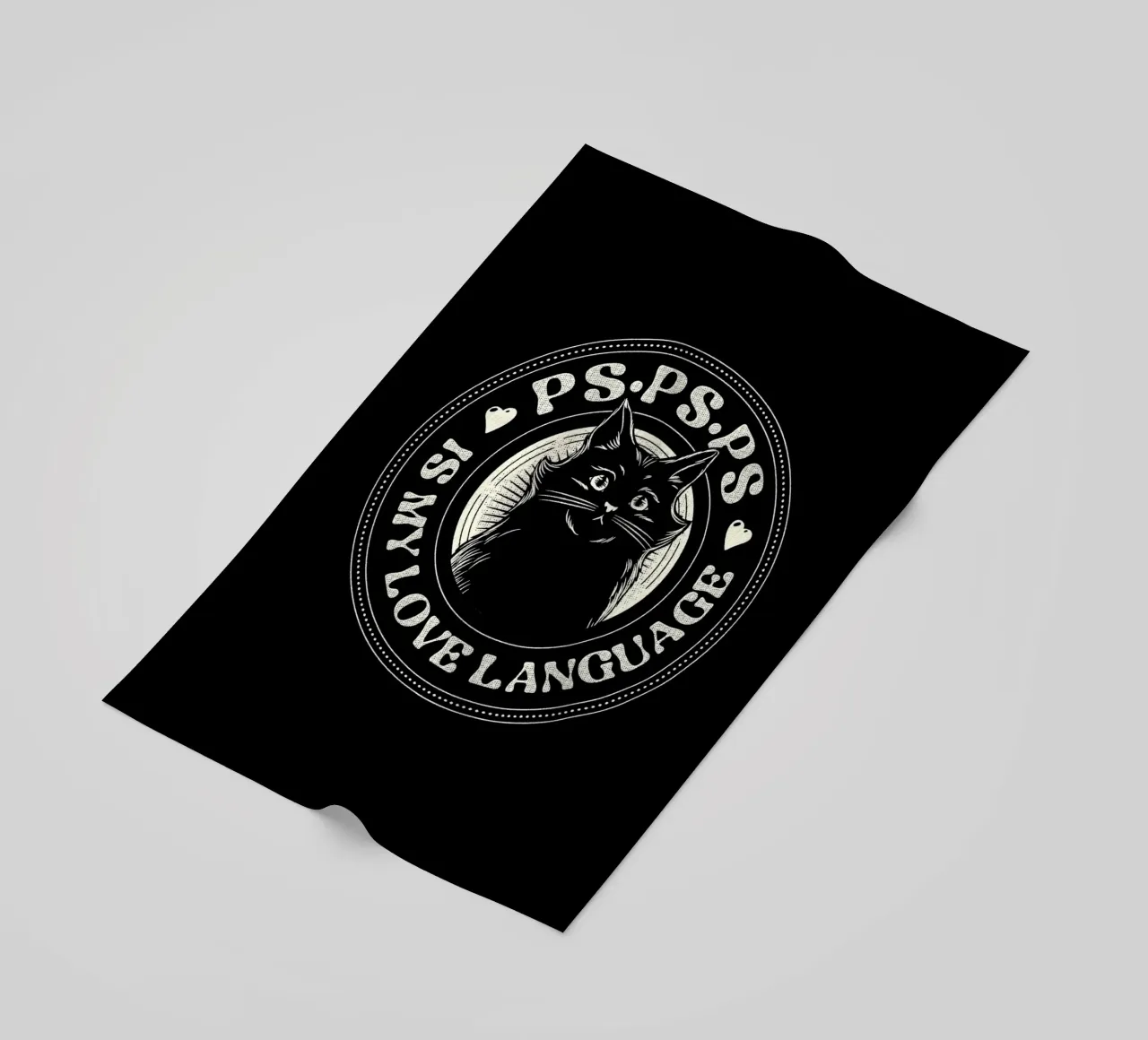 PSPSPS è il mio linguaggio d'amore gatto telo mare da Tobe Fonseca