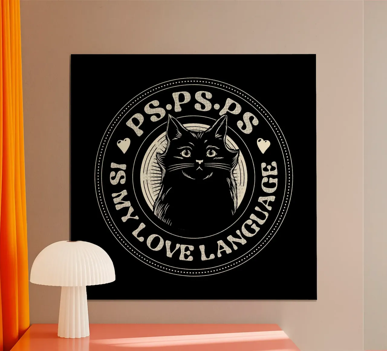 PSPSPS è il mio linguaggio d'amore gatto poster da Tobe Fonseca