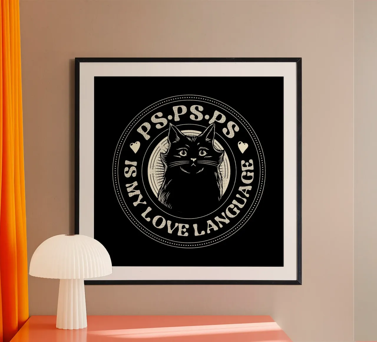 PSPSPS è il mio linguaggio d'amore gatto poster da Tobe Fonseca