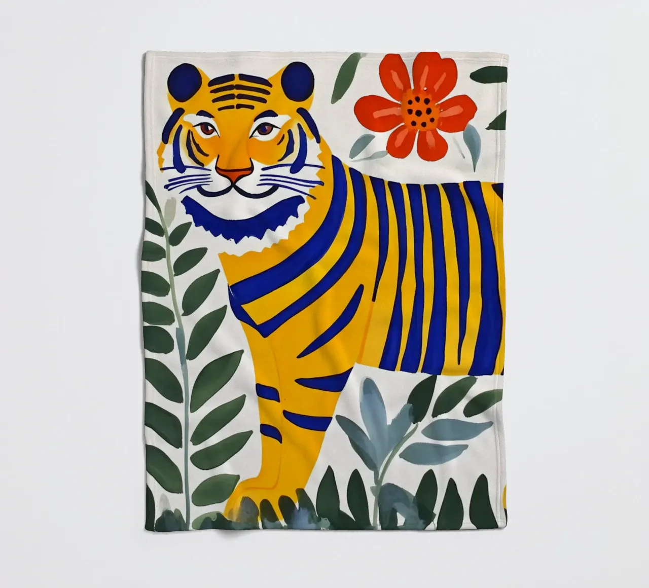Cute Tiger Fleecedecke von IamHomeStudio