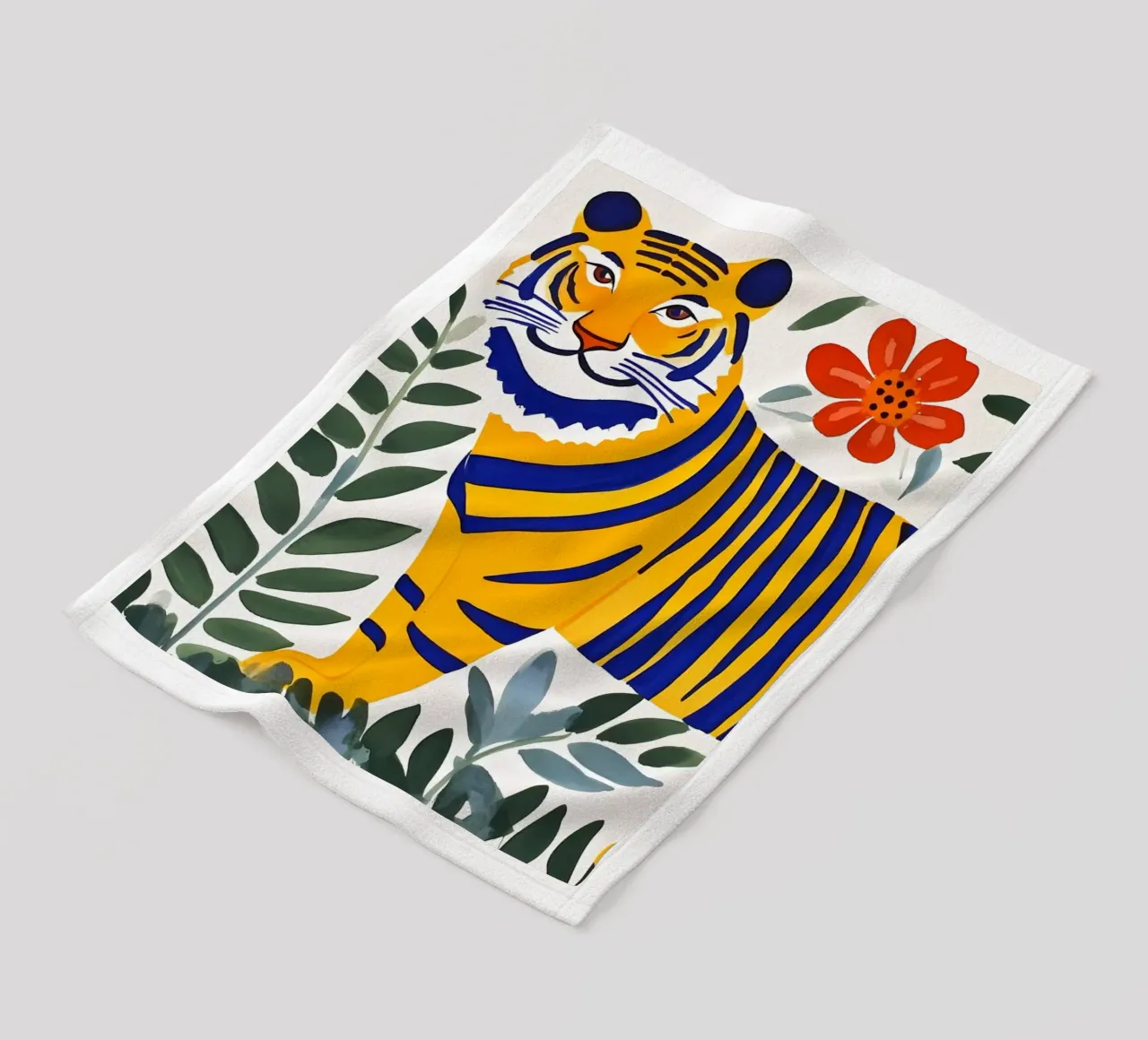 Cute Tiger Fleecedecke von IamHomeStudio