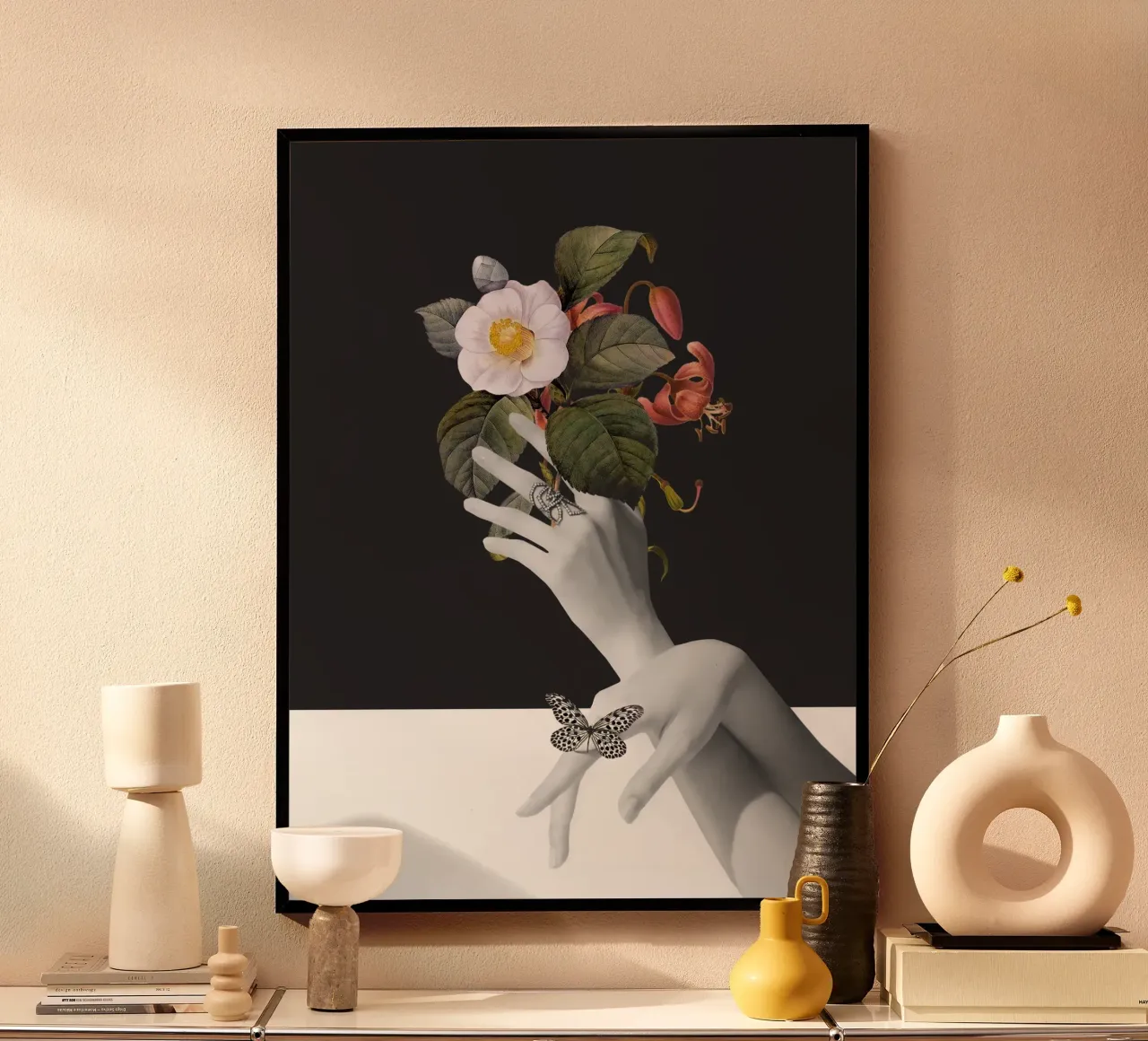 Mani con fiori carta hahnemühle da dada22