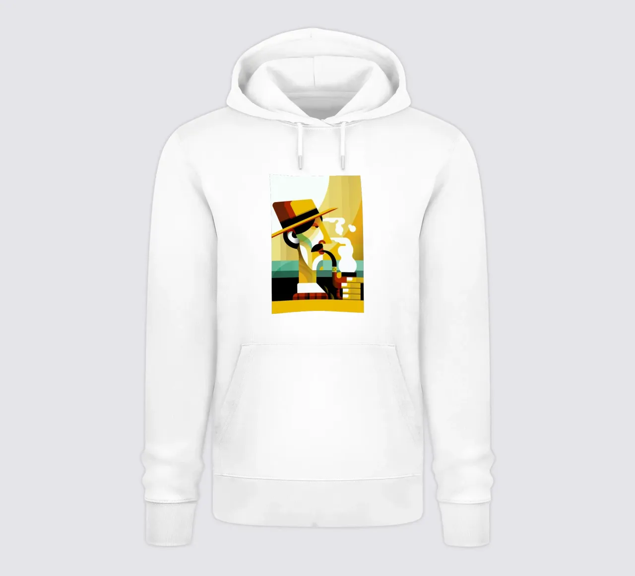 A man with a pipe Hoodie von Oscar Odd Diodoro
