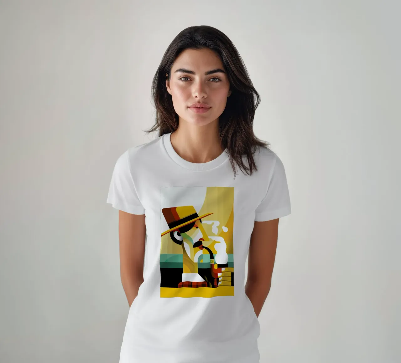 A man with a pipe t-shirt da Oscar Odd Diodoro