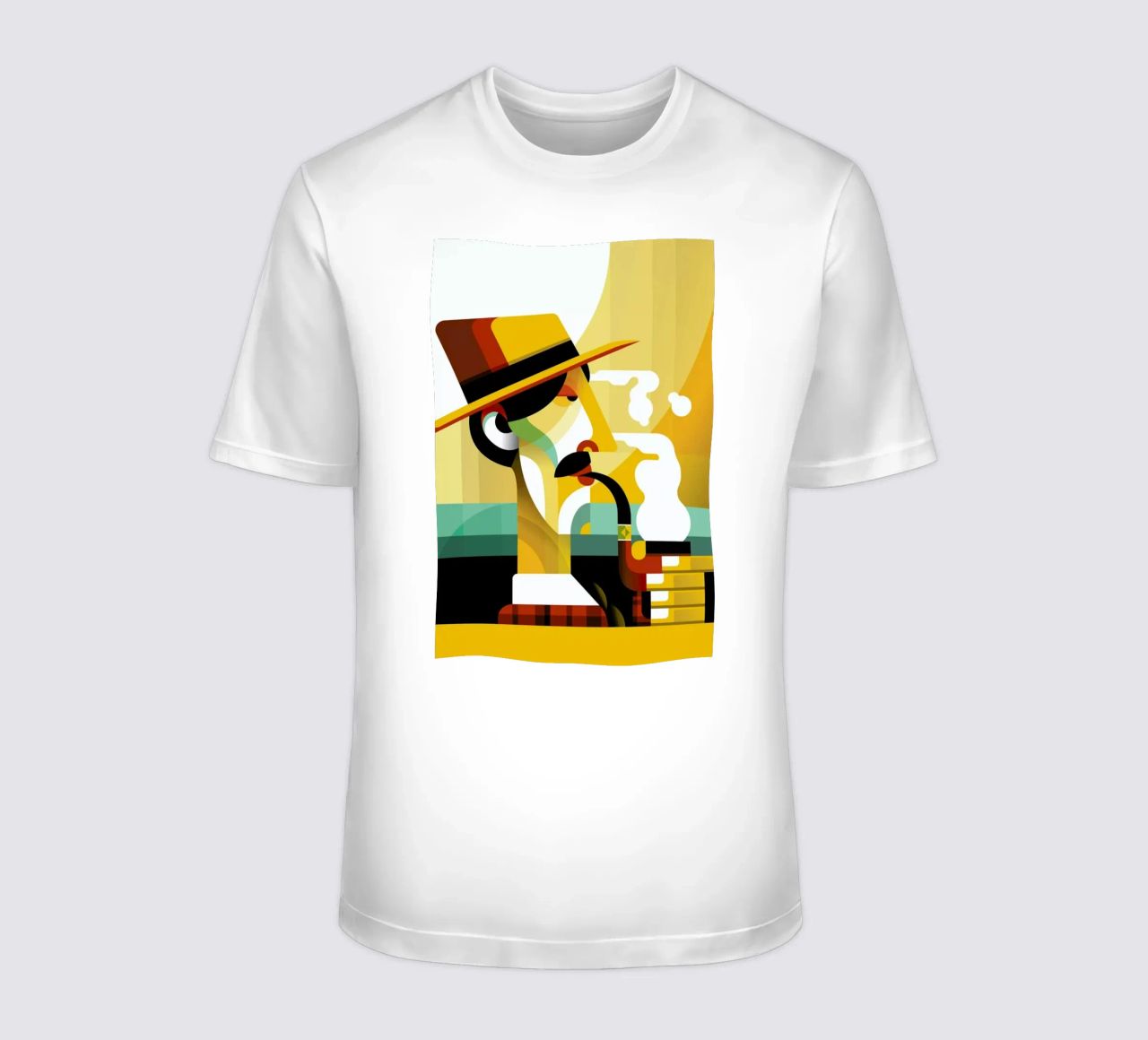 A man with a pipe t-shirt da Oscar Odd Diodoro