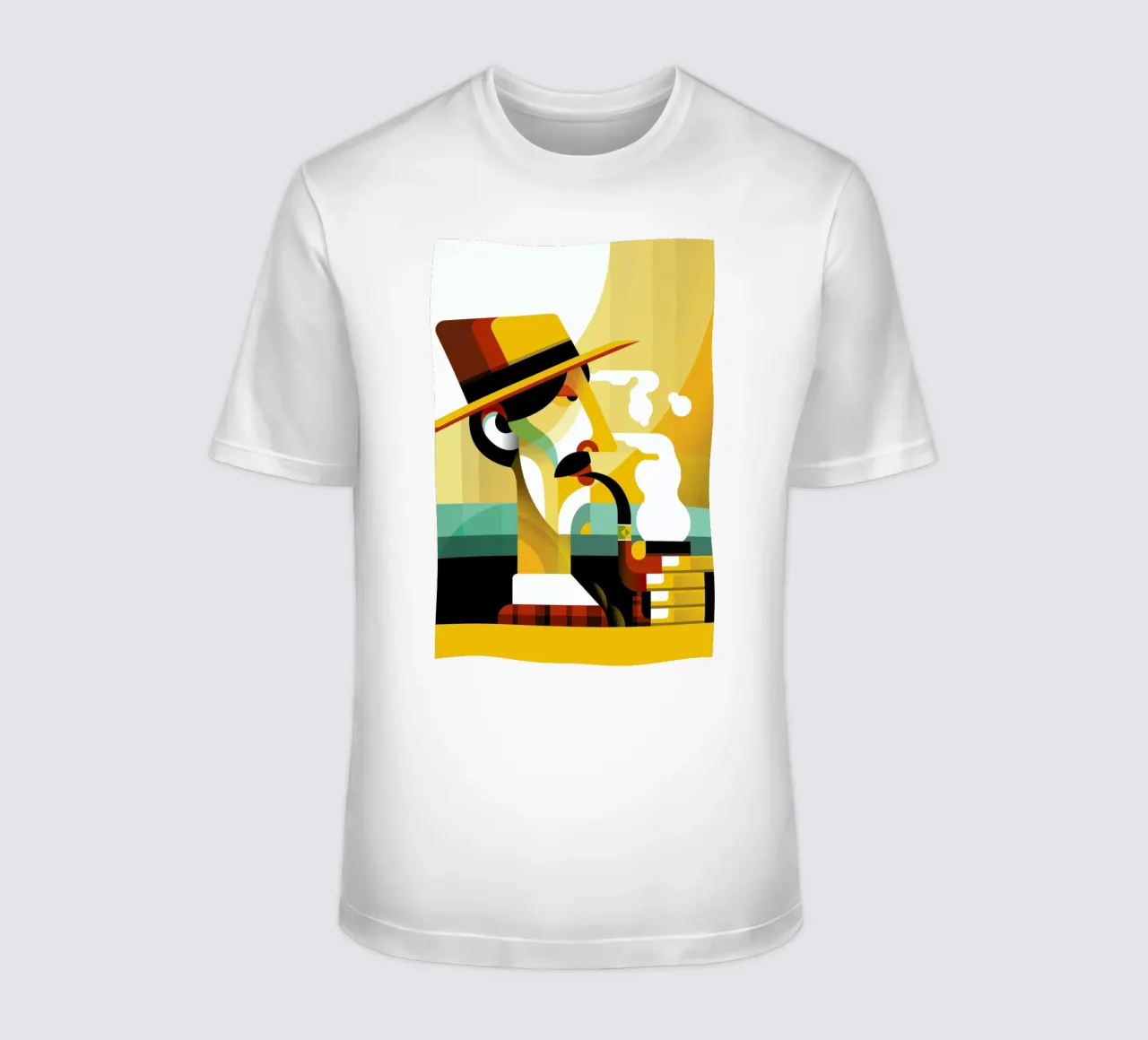 A man with a pipe t-shirt da Oscar Odd Diodoro