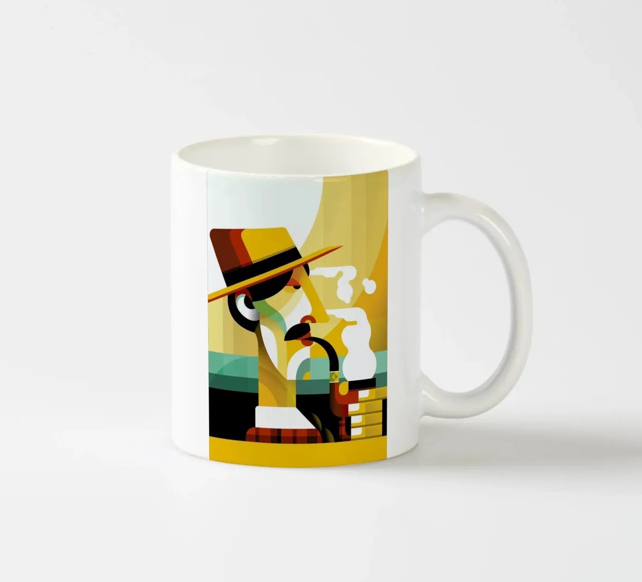 A man with a pipe mug en céramique de Oscar Odd Diodoro
