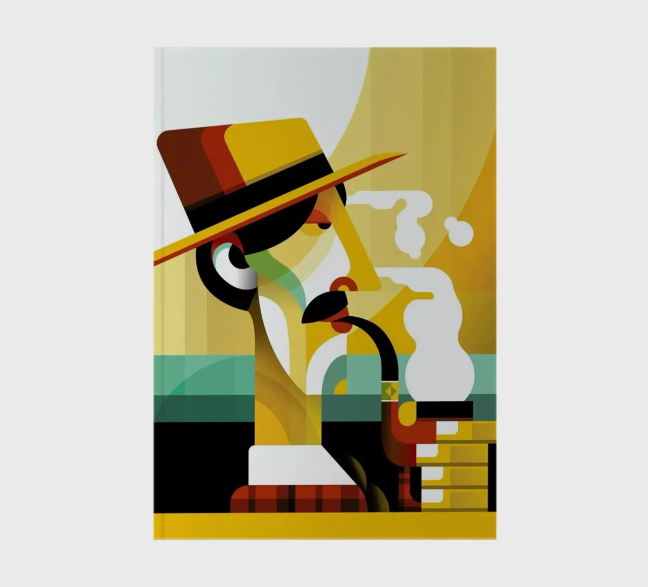 A man with a pipe notitieboek van Oscar Odd Diodoro