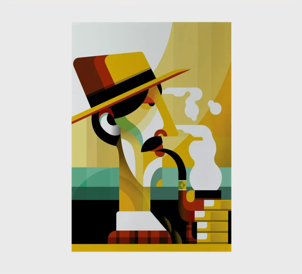 A man with a pipe notitieboek van Oscar Odd Diodoro